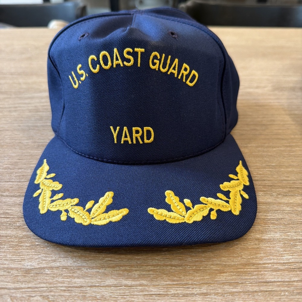 US Coast Guard Yard Bancroft Snapback Hat Cap Size L Large